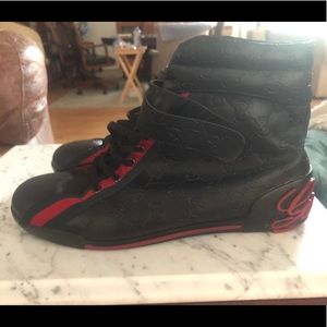 gucci high top tennis shoes